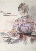 Edouard Manet Femme Jouant du piano (mk40) oil painting reproduction